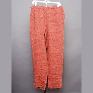 Flax Pants - Flax linen pants orange red gray NWOT lagenlook Flax Pants - Flax linen pants orange red gray NWOT lagenlook